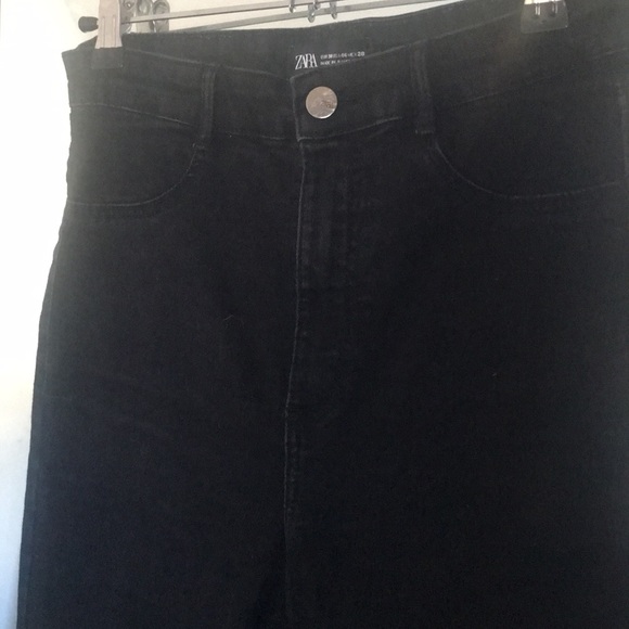 Zara high waist black jeans size 6
